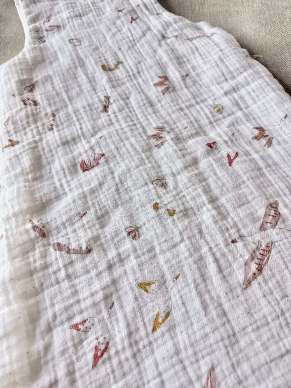 Pehr Muslin Cotton Sleep Bag 0-9 Months White - Picture 2 of 3